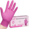 SwiftGrip Fuchsia Pink Nitrile Gloves, Food Safe Disposable Gloves Latex Free & Powder Free, Finger Texture Enhanced Grip for Food Prep, Cleaning, Hair Dyeing (Box of 100, Small)