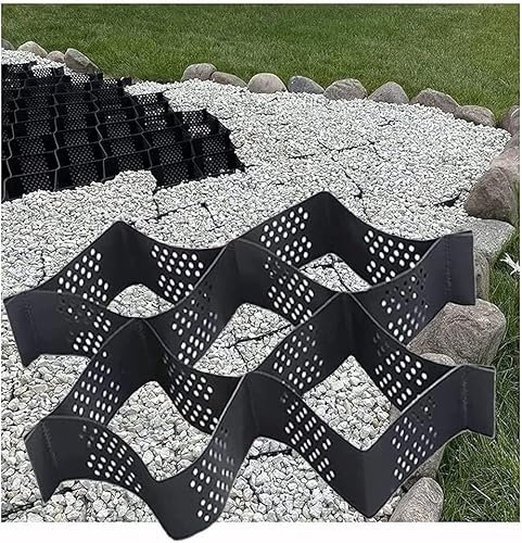 TsoLAY HSF Rejilla de Suelo de Grava de HDPE, Rejilla de estabilización de Suelo for Patio/acera/estacionamiento/Geo para césped, estacionamientos, jardín (Color : 5cm, Size : 6x10m)
