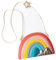 Papierdrachen Kinderhandtasche - veganes Accessoire für Kinder - Regenbogen bunt - Umhängetasche aus Kunstleder - tolle Geschenkidee für Mädchen