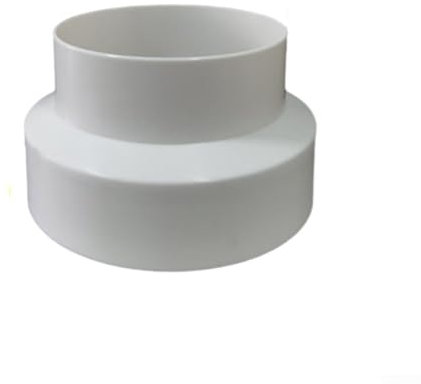 Reductor de conducto de aire, adaptador reductor de tubo de ventilación para secadoras, campanas extractoras de baño o cocina, hidroponía (80-100)