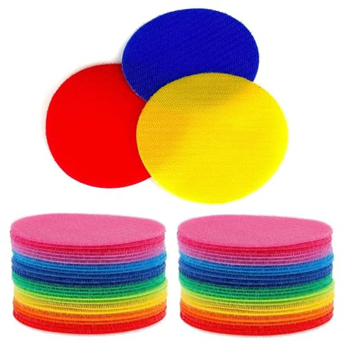 Teppich-Punkte Marker für Klassenzimmer, 50 Stück Rutschfeste Teppich Marker, Teppich Markierung Floor Teppich-Marker für Grundschule Kindergarten Klassenzimmer Sporttraining Aktivitäten