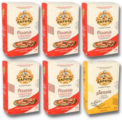 5x1kg Caputo Pizzeria+ 1x1kg Caputo Semola Rimacinata Starter Set