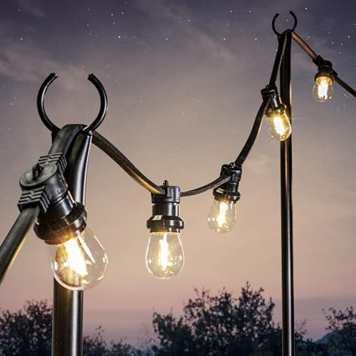 SKYLANTERN® - 2 Stück Erdspieße für Guinguette-Girlande, Höhe 2,75 m, aus Edelstahl, einfache Montage – Mast für Lichterkette außen und Gartendekoration.