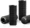 Caianwin 5 tornillos prisioneros M4 x 10 DIN913, tornillos prisioneros de acero al carbono para pomo de puerta, soporte