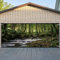 CSFOTO 1,8 x 4 m Waldbach Garagentor Dekoratives Banner Tropischer Wald Wald Garage Dekorative Tapete Große Garagentorabdeckung Innendekoration Wandbild Outdoor Picknick Foto Requisiten