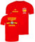 lepni.me Camiseta de Fútbol España para Hombre con Su Número Personalizado | Camiseta con Insignia de Bandera Española | Campeones de la Eurocopa 2024 (S Rojo Multicolor)