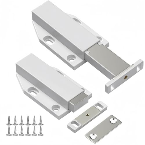 Push to Open Door Catches,Push openers for cupboards,Kitchen Drawer Closer Push Opener for RV Door Damper Large Wardrobe Closure,Catch