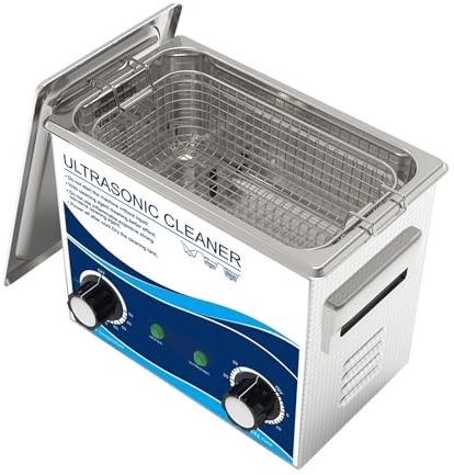 MZZYG Ultrasonic Cleaner Machine Ultrasonic Cleaner 3.2L Heating Water Bath Spark Injector Fuel High Temperature Oil Rust Hardware Metal(3.2L 120W)