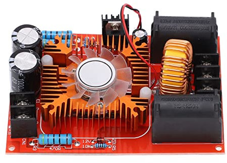 Fuente de Alimentación de Bobina de Placa de Transmisión Majatou ZVS, Placa de Transmisión de Retorno de Bobina ZVS de 2 a 30 V, Adecuada para Calentar, Soldar y Fundir en