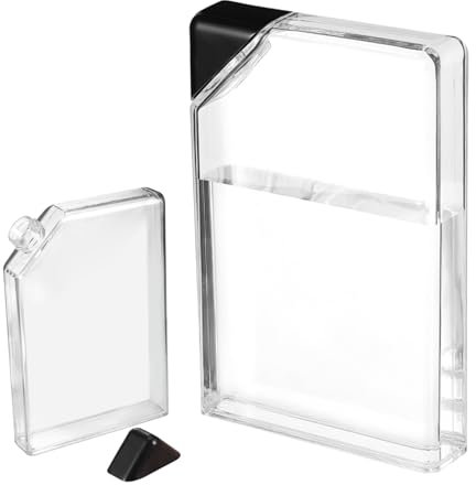 Lawnrden Botella de Agua Plana, Frasco de Viaje de plástico BPA Botella de Agua Gratis, de al Aire Libre de la Escuela de de Gimnasia de Gimnasia portátil portátil