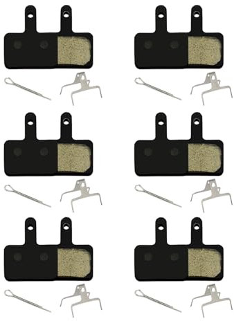 6 Stück Bremsbeläge Fahrrad Scheibenbremse, Keramik Bremsbeläge für Shimano, Tektro, TRP, M575 M525 MT200 T615 M505 M495 E-Bike Ersatz Bremsklötze für Fahrrad, Scheibenbremse Fahrrad.