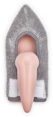 VIP Ahmet Mikrofaser Handmop Dreieckig – Chenille Staubwischer für Jalousien, Heizkörper, Sofa, Auto, Spiegel & Ofenglas – 27 cm – Nur mit Wasser – Antibakteriell – Hypoallergen – Rosa, VP-504