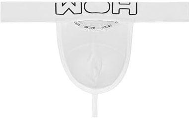 HOM WOH Herren G-String - Sexy Fun, Basic Slip, Logo, Baumwoll-Stretch, einfarbig