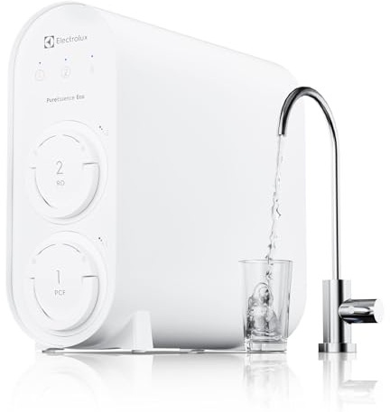 Electrolux Eco Reverse Osmosis Water Filter, 600GPD, 9-Stage Reverse Osmosis System, 3:1 Pure to Drain Tankless RO System Under Sink, Reduces TDS & Fluoride RO Water Filtration System, BPA Free