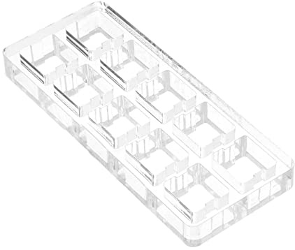 KiBcsLic Clear Switch Tester Base Acrylic Plate for Cherry Switch, 2x5 board