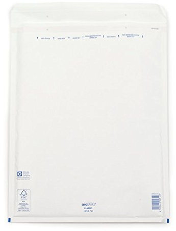 Luftpolstertasche aroFOL® Classic, ca. 44g, K/10, ohne Fenster, weiß