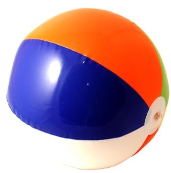 Smiffys 29031 - Strandball aufblasbare, 40 cm, mehrfarbig