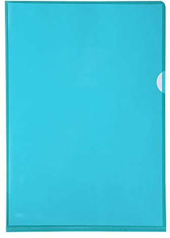 Exacompta 660595E 10er Pack PVC-Kunststoff Aktenhüllen. Für DIN A4 transparent glasklar grün oben und seitlich offen Plastikhülle Klarsichthülle für Büro und die mobile Organisation