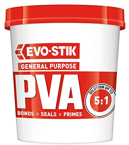 6 x 1 Litre Evo-Stik General Purpose PVA Building Adhesive Sealer Primer dustproofer Admixture 122208