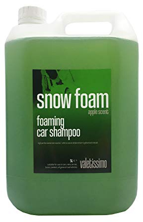 Valetissimo Snow Foam, Apple Car Shampoo, Car Wash Shampoo, Pre Wash 5L | Valetissimo-concentrated apple snow foam for manual or pressure washing, non-caustic, biodegradable