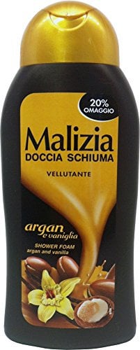 12 x MALIZIA Duschschaum Samtiger Argan und Vanille 300 ml