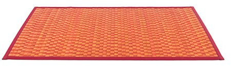 Biancheriaweb Tapis en bambou, teinte unie 50x200 rouge
