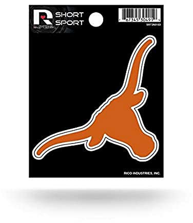 Rico Industries NCAA Texas Longhorns Die Cut Team Logo Short Sport Aufkleber