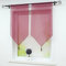 Joyswahl Scheibengardine Voile Bistrogardinen mit Quaste, einfarbig Melina Kurzstore BxH 45x90cm Violett mit Tunnelzug 2 Stück