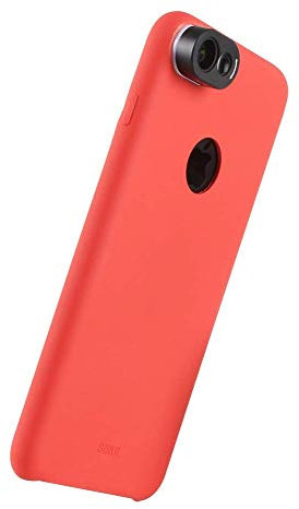 SIRUI Schutzhülle rot für iPhone 7 Plus / 8 Plus, mit Doppel Objektiv 18mm & 85mm