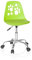 hjh OFFICE 742000 Kinderdrehstuhl Fancy I Kunstleder Grün mitwachsender Drehstuhl im peppigen Design
