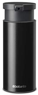 Brabantia Dispensador de jabón, Acero Inoxidable, Negro, 0.18L