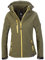 Rock Creek Damen Softshell Jacke Windbreaker Regenjacke Übergangsjacke Softshelljacke Damenjacke Regenmantel Outdoorjacke Kapuze D-412 Duneklgrün XXL