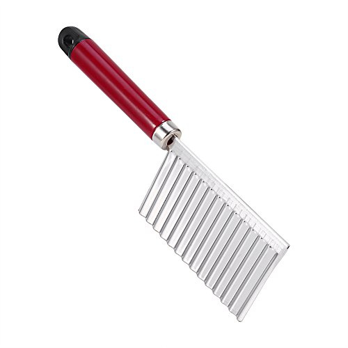 Coltello Ondulato di Patate Coltello con Bordi Ondulati Coltello Multifunzione in Acciaio Inossidabile per Tagliare la Frutta Strumento di Cottura per Verdure Coltello per Tagliare le Patate Ondulato