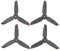 Tenglang Propeller geeignet für DJI FPV Combo Drohnen, Carbon Fiber Enhanced Props Blades, Aircraft Airscrew Zubehör Ersatz
