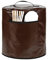 Dust Cover for Multi-Cooker, Protective Covers with Handle and 2 External Pockets, for Instant Pot Air Fryer, Waterproof, PU Brown 6/8QT