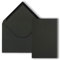 FarbenFroh by GUSTAV NEUSER 25x Einzelkarten Set Kraftpapier mit Briefumschlägen DIN A6 / C6 in Schwarz - 14,8 x 10,5 cm - ohne Falz