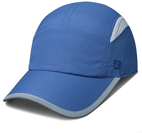 GADIEMKENSD Womens Hats Baseball Cap UPF 50+ Sun Quick Dry Lightweight Breathable Reflective Trucker Hat Outdoor Hiking Fishing Run Golf Sports A Dad Mesh Hats Running Hat Ponytail for Women Blue XL