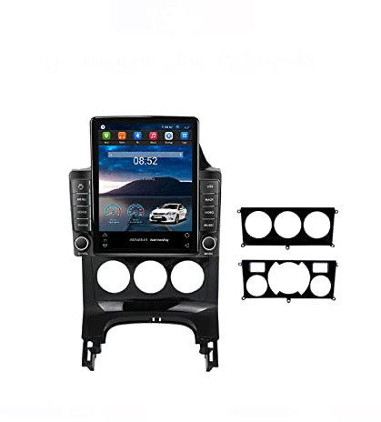 ZYLR Autoradio 2 Din 9.7'' Bluetooth Auto Radio Écran Tactile Lecteur Android pour Peugeot 3008 2009-2015 Navigation GPS Autoradio avec Caméra De Recul/4G/SWC/Carplay/RDS,Ts200 2g+32g