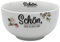 Dekohelden24 Müslischale, Frühstücksschale, Schüssel aus Porzellan, Motiv: Schön, DASS es Dich gibt - H/Ø ca. 7 x 13 cm, Fassungsvermögen ca. 450 ml