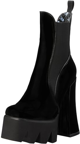 LAMODA Lumiel, Stivaletto Donna, Vernice Nera, 38 EU