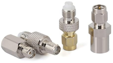 FME - SMA Adapter,4Pcs FME to SMA Connector Aerial Adapter Cable DAB Coaxial Antenna Converter for Antennas,DAB Aerial Adapter,Coaxial Cables,Radio Scanners,Ham Radio Transceivers