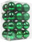 24 Pieces 60mm Christmas Tree Decoration Baubles Ornaments, Glitter Baubles Shatterproof Balls for Xmas Tree Hanging Festivel Holiday Home Decorations, Green