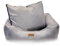 lepuspet Toledo Hundebett, waschbar, rutschfest, Hundekorb mit einem Wendekissen für Winter und Sommer, ideal für große Hunde bis 45 kg (XL 125x85x17 cm), grau