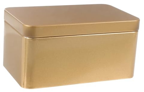 OKUMEYR Box Containers Metal Tins with Lids Home Candies Organizer Tea Tins Mini Candles Crayon Storage Loose Leaf Metal Candle Tins Tea Pots Tea Bag Organizer Storage Bins Food Card Lemon