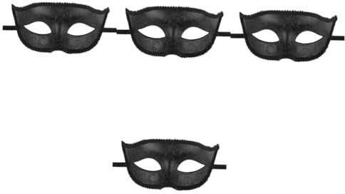 SAFIGLE 4 Stück Maskerade-maske Partymasken Retro-masken Cosplay-halbmasken-requisiten Halloween-maskenstütze Maskerademaske Für Halloween Erwachsener Plastik Antiquität Männer Und Frauen