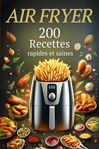 Livre recette air friteuse :: 200 recettes rapides, saines et délicieuses !