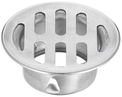 QUARKZMAN Bodenablauf Duschablauf 38 mm, Flacher Edelstahl Ablaufdeckel | Runder Badablauf & Abflussgitter als Verstopfungsschutz für Badezimmer, Dusche, Küche, Toilette, Balkon und Außenbereich
