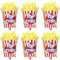 DazzJoy Karneval Deko Popcorn Luftballons, 6 Stück XXL Luftballon Popcorn, Kino Deko Popcorn Folienballon, Zirkus Deko Popcorn Helium Ballons für Zirkus Thematische Party Deko, Karneval Party Deko