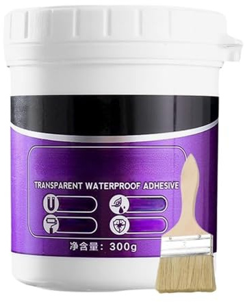 Transparentes Wasserdichter Klebstoff, Dichtmasse Wasserdicht, Dichtungsmasse Wasserdicht, Waterproof Coating, Transparenter Wasserdichter Beschichtungsmittel für Badezimmer Wände Fliesen Dach (1)