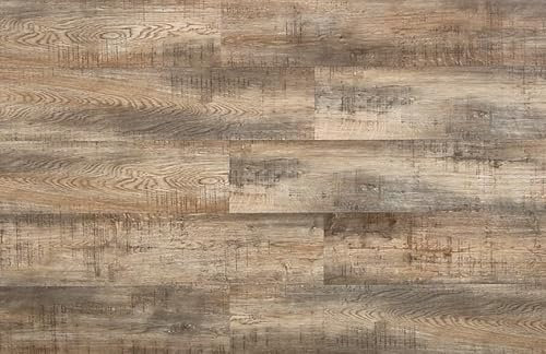 Luxury Click SPC Vinyl Flooring 100% Waterproof Bathroom Kitchen 1.74M� Packs (Packet Oak Brown)